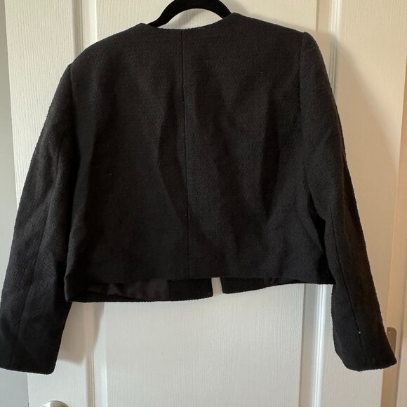 Ann Taylor- Tweed Blazer- Black- Size 12 - Picture 1 of 4